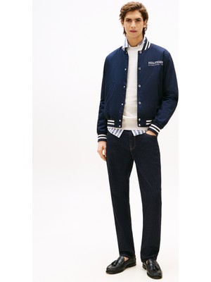 Tommy Hilfiger Normal Mavi Erkek Ceket MW0MW40647DW5_AMERICANA Varsıty Jkt