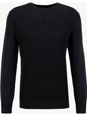 Altınyıldız Classics Bisiklet Yaka Standart Siyah Erkek Kazak ACE049261492_SYH