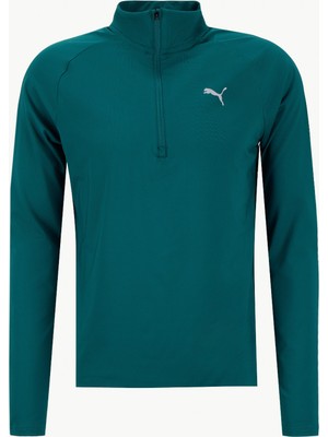 Puma 68952221 Traınıng 1/4 Zip Malachite Yeşil Regular Fit Düz Erkek Gömlek