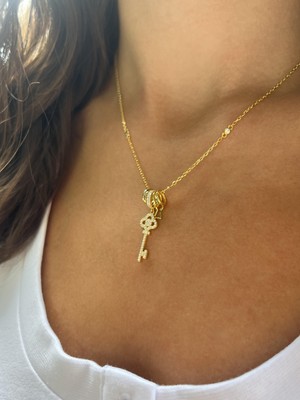Tep's Jewellery Charmlı Gümüş Anahtar Kolye