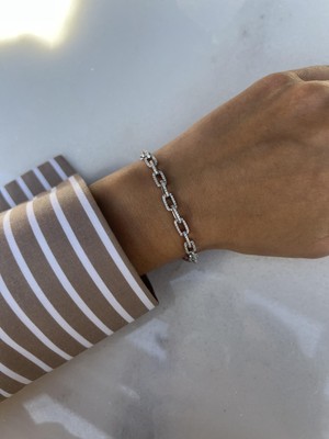 Tep's Jewellery Taşlı Gümüş Zincir Bileklik