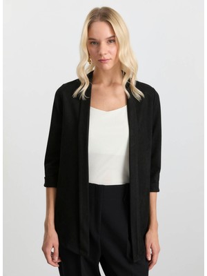 Selen Standart Siyah Kadın Ceket 25KSL1550