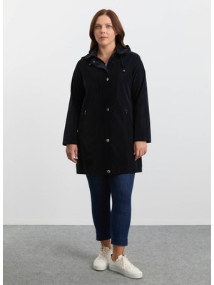 Selen Siyah Kadın Trençkot 25KSL9521