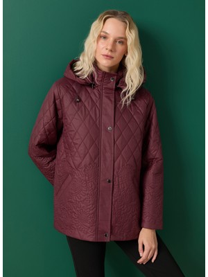 Selen Bordo Kadın Mont 25KSL6162