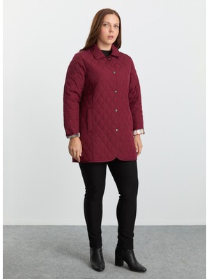 Selen Bordo Kadın Mont 25KSL6156