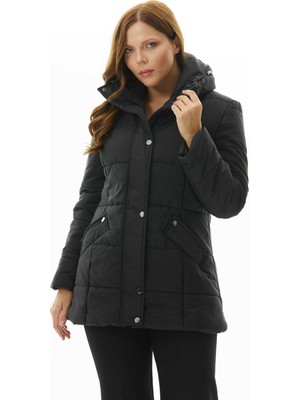 Selen Siyah Kadın Mont 25KSL6170