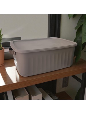 Online Home Market Boxsis Mix 15  Lt Çok Amaçlı Düzenleyici Kapaklı Kutu – Dekoratif Saklama Kutusu Organizer