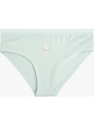 Koton Baskılı Yüksek Bel Pamuklu Hipster Külot