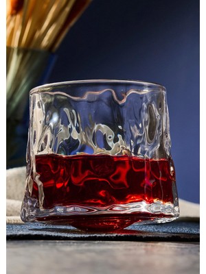 Stone 2li Karıştırıcı Kokteyl Bardağı - Meşrubat Bardak Takımı - Dönme Mekanizmalı- 160 ml