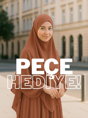 Medine Ipeği Sufle Elbise Peçe Takımı, Hac Umre Kadın Ferace Takım, Tesettür Elbise Takım (3 Parça)