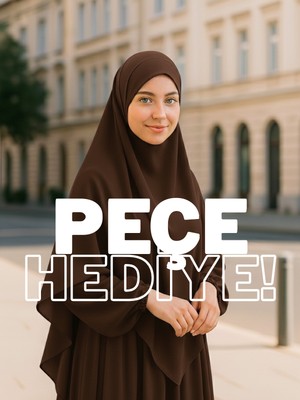 Medine Ipeği Sufle Elbise Peçe Takımı, Hac Umre Kadın Ferace Takım, Tesettür Elbise Takım (3 Parça)