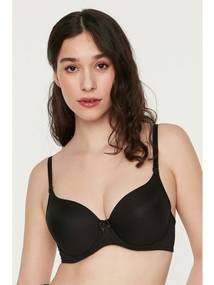 NEWBRA LINGERIE Basic Eco Line Desteksiz Boş Kap Sütyen | Siyah 1720