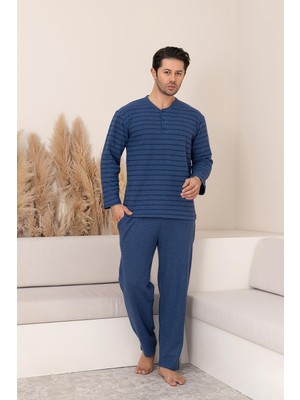 Kompedan Erkek Selanik Önü Patlı Takım | Lacivert 631