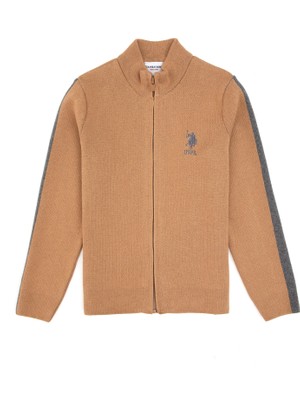 U.s. Polo Assn. Erkek Çocuk Camel Hırka (Triko) 50317144-VR015