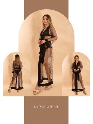 Bonitas Uzun  Pareo 22113 - Siyah