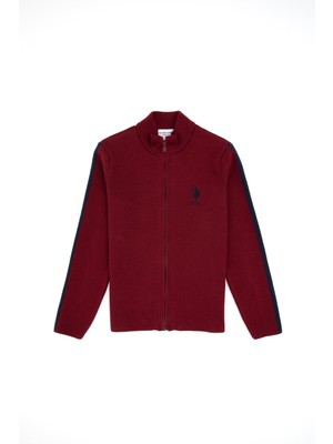 U.s. Polo Assn. Erkek Çocuk Bordo Hırka (Triko) 50317144-VR014