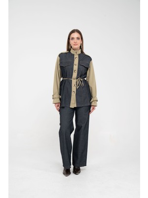 SASILVA Kot Görünümlü Detaylı İkili Takım K1754