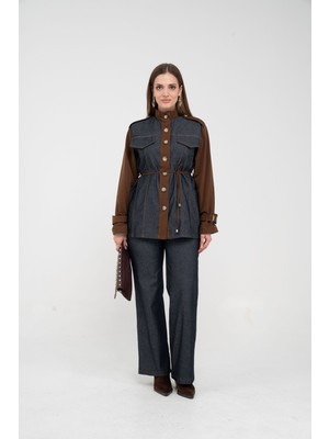 SASILVA Kot Görünümlü Detaylı İkili Takım K1754