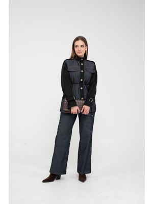 SASILVA Kot Görünümlü Detaylı İkili Takım K1754