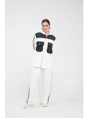 SASILVA Kontrast Detaylı Fermuarlı Spor İkili Takım K1748