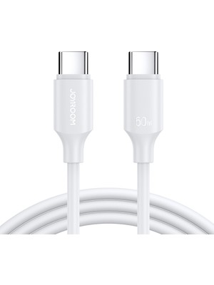 Avec Joyroom S-CC060A9 60W Type C-Type C 0.25M-WHITE