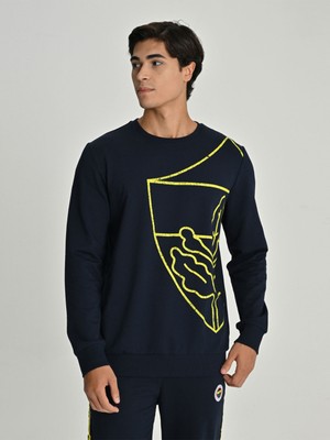 Fenerium Erkek Trıbun All Over Baskı Sweat 4XL Rahat Kullanım İçin Tasarlanmış Kaliteli Kumaş