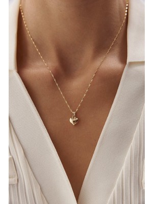 Yavuz Kuyumculuk Altın Singapur Zincir Kalp Kolye