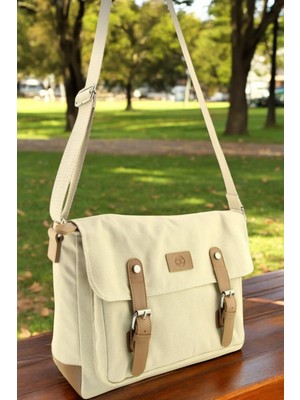 QUB CLUB Unisex Kanvas Iş Okul Postacı Çantası