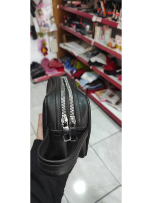 Erkek El Çantası 2 Fermuarlı Göz