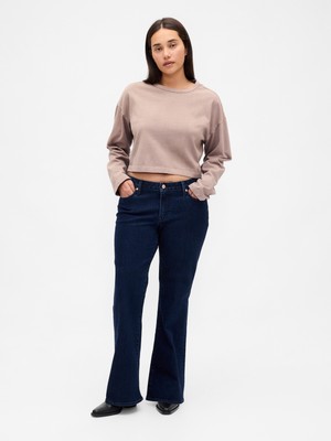 Gap Kadın Lacivert Curvy Low Rise Long & Lean Jean Pantolon