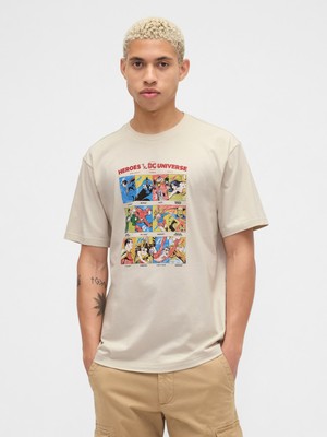Gap Erkek Bej Wb™ Everyday Soft Relaxed Grafik T-Shirt