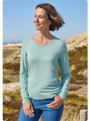 Avena 43-7720 / 889.299 / 280 0 Yaka Uzun Kol Basıc  Tsh