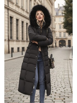 Günlük Kışlık Tam Boy Kadın Şişme Mont