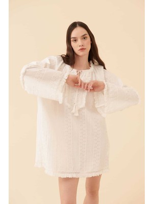 ROMAN İşlemeli Mini Elbise Standart Renk Y2261102_089