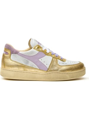 Diadora Mı Basket Low Metallic Dirty Erkek Beyaz Spor Ayakkabı - 201.179034-C5363
