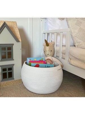Jütex Home Jüt Hasır El Dokuma Bal Küpü Model Sepet Organizer