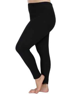 Hilal Yıldızı Likralı Ribana Şardonlu Kışlık Battal Beden Tayt 3xl-4xl