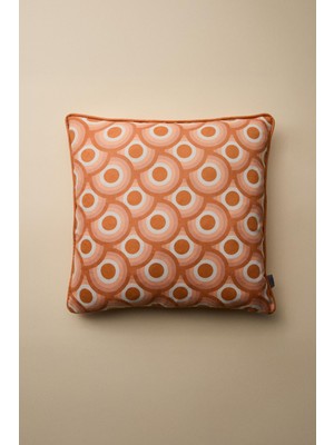 Vanilla Home Retroloop Desenli Biye Detaylı Kırlent Kılıfı