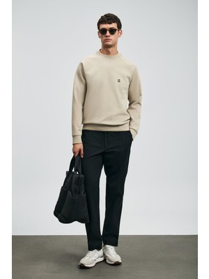 Lufian Erkek Daren Smart Slim Fit Chino Pantolon 112190340 Siyah