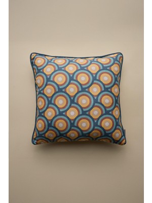 Vanilla Home Retroloop Desenli Biye Detaylı Kırlent Kılıfı