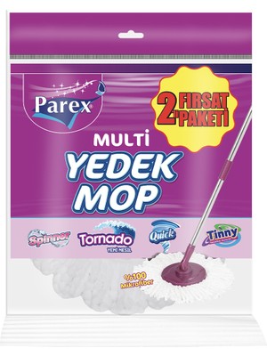 Parex Multi Yedek Mop 2'li Paket (Sapsız)