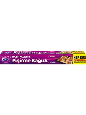Parex Hazır Kesilmiş Pişirme Kağıdı 10’lu 42 x 37 cm