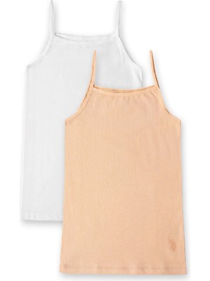 Kız Çocuk 2li Basic Ince Askılı Atlet