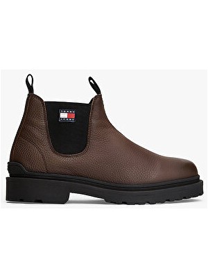 Tommy Hilfiger Erkek Kahverengi Kısa Bot