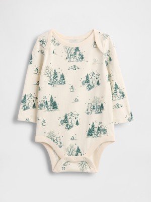 Gap Bebek Krem First Favorites Organik Pamuk Bodysuit