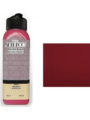 Artdeco Akrilik Boya 140 Ml Bordo