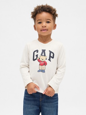 Gap Erkek Bebek Beyaz Gap Logo T-Shirt