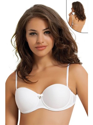 Nbb 3586 Sırtı Şeffaf Yarım Dolgulu Destekli Sütyen