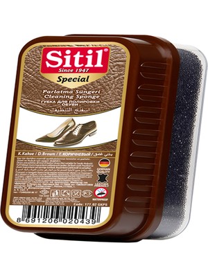 Sitil Geniş Kutulu Parlatıcı Sünger Special - K.kahve