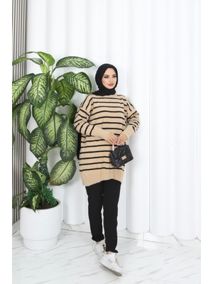 Nisum Moda Sakallı Ipli Çizgli Tunik